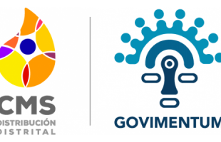 logo en forma de gota de agua y mascara